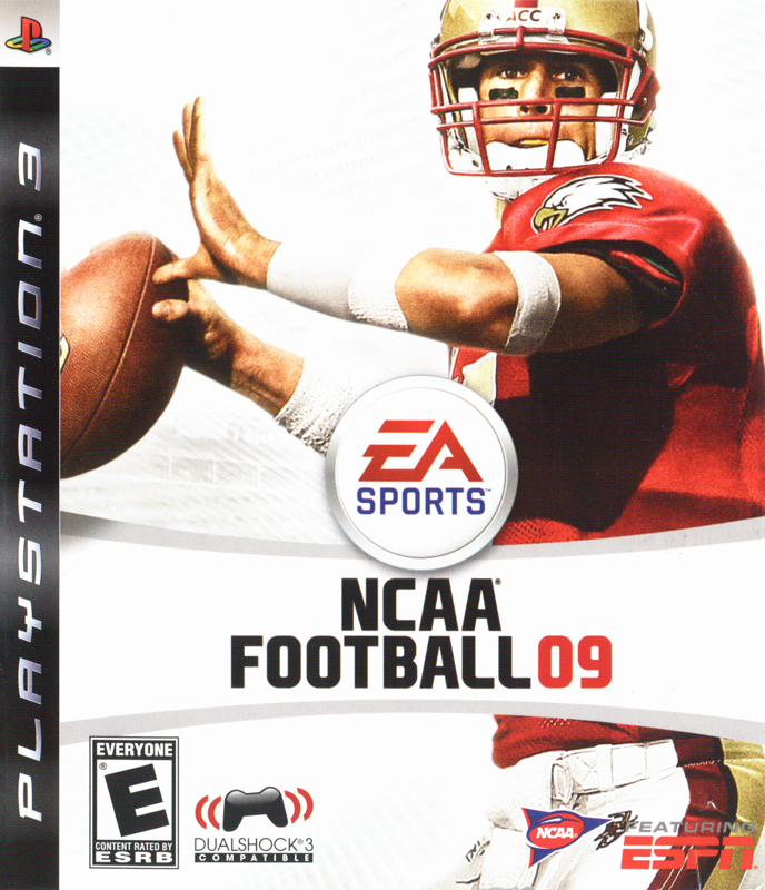 NCAA Football 09 box art for Playstation 3